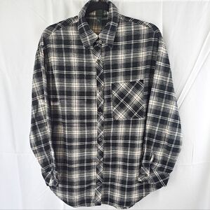 Women's Button Up Plaid Shirt
